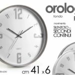 OROLOGIO DA PARETE SILENZIOSO CLASSICO MODERNO NUMERI GRANDI ELENG MATT 41*6 cm