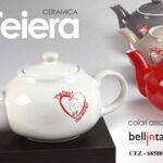 Teiera te tisane cuore classica moderna ceramica tea cuore cuori color assortiti