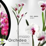 MAZZO ORCHIDEA A 5 FIORI FINTI 100 CM MAZZOLINO ARTIFICIALE STELO DECORATIVI