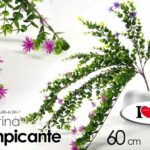 PIANTA RAMPICANTE 60 cm PIANTINA FINTA ARTIFICIALE FIORI FIORE COLOR DECORATIVA