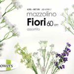 MAZZO 60 CM COLOR MAZZOLINO FIORI FINTI ARTIFICIALE STELO DECORATIVI ASSORTITI
