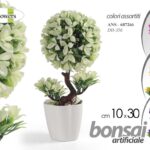 ALBERO BONSAI PIANTA ARTIFICIALE FINTA CON VASO EVENTI CASA ASSOR PLAST 30*10cm