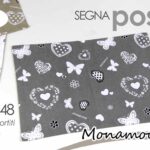 Tovaglietta americana rettangolare cuori farfalle colazione tessuto ass 48x33 cm