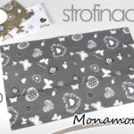 Strofinaccio canovaccio copriforno cucina cuori farfalle cotone ass 70x45 cm