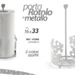 PORTA ROTOLO SCOTTEX CARTA CUCINA ROTOLONI TAVOLA MODERNO CUORE FARFALLE 33*16