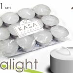 SET 12 CANDELA TEALIGHT BIANCA LANTERNA KASA CANDLES 10GR NON PROFUMATE 3,8x1 CM