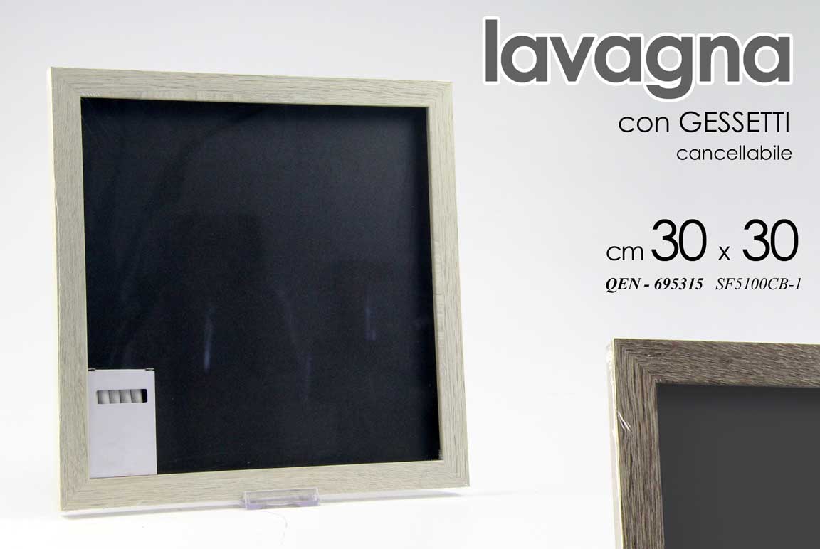 8025569695315 Lavagna lavagnetta parete muro con gessetti muro ufficio casa bacheca 30*30 cm - immagine 1