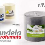 CERO MOCCOLO CANDELA Alta Qualità PROFUMATA CERA LUMINO COLOR 9,5*Ø9cm