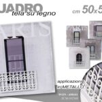QUADRO PARETE TELA STAMPA SU LEGNO CASA NEGOZIO BALCONE FINESTRA 3D METAL 50*50