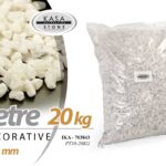 PIETRE DECORATIVE CIOTTOLI PIANTE VASI CENTROTAVOLA DECOUPAGE BIANCO 20KG 5-8MM
