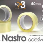 Nastro adesivo trasparente imballaggio trasloco pacchi resistente plastica 60 mt