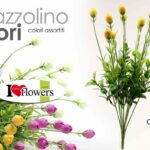 MAZZOLINO FIORI 40 CM COLOR FINTI ARTIFICIALE STELO RAMETTO DECORATIVO RAMO