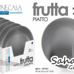 PIATTO PIATTI DOLCE FRUTTA 20CM PORCELLANA SAHARA COLORE GRIGIO