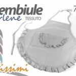 Grembiule pettorina cucina bar pasticceria casa tessuto color ass 75x70 cm