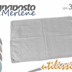 Tovaglietta americana colazione rettangolare tessuto cotone bordo chic ass 48x33