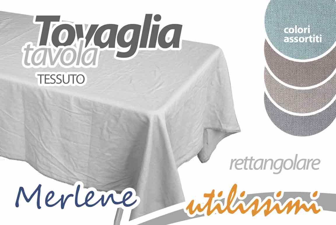 8025569712159 Tovaglia rettangolare cucina moderna tinta unita tessuto cotone misto as 180x140 - immagine 1