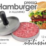 Stampo per Hamburger Pressa Alluminio Antiaderente STAMPO MAN QUALITY Ø12*10 CM