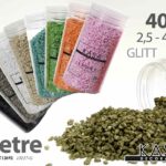 PIETRE DECORATIVE SASSI VASI PIANTE DECOUPAGE EVENTI GLITT ASS 2,5-4MM 400GR