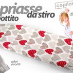 COPRIASSE DA STIRO IMBOTTITO TELO COPRI ASSE UNIVERSALE ADERENTE ELA RINF 140*60