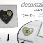 APPENDINO CUORE DECORAZIONE DA PARETE MURO ARREDO QUA LEGNO ASS GANCIO 23*15 cm