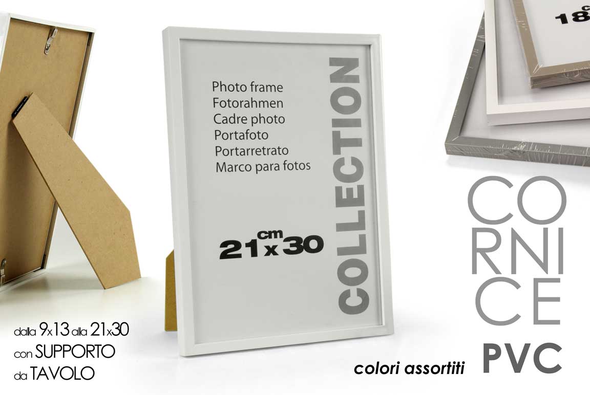 8025569715518 CORNICE PORTA FOTO 13*18 DELUXE ARREDO CAMERETTA CASA STILE MODERNO CLASSICO - immagine 1