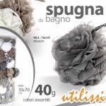 Spugna bagno doccia esfoliante scrub massaggio corpo morbida rete ass 40 gr
