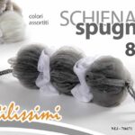 SPUGNA SCHIENA A 3 DOCCIA PVC spugnetta a rete Scrub Pulizia Corpo COLOR B 80 GR