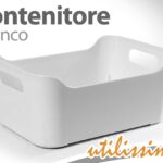 CONTENITORE ORGANIZER CUCINA FRIGO CASSETTO PENSILE BIANCO CESTA 33,5*24*14,5CM