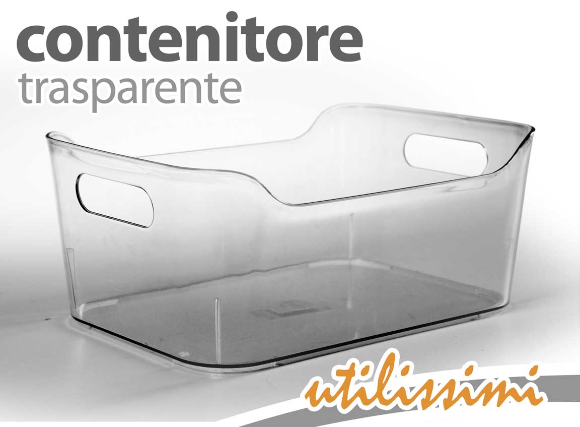 8025569717451 SCATOLA CONTENITORE CASSETTA 34*24*15CM TRASPARENTE MULTIUSO COLORE TRASPARENTE - immagine 1