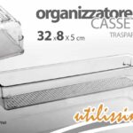 ORGANIZER PORTA POSATE CASSETTI CONTENITORE ORGANIZZATORE CUCINA FRIGO 32*8*5 cm