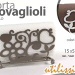 PORTATOVAGLIOLI DA TAVOLA METALLO CASA PIZZERIA RISTORANTE PUB BAR BIANCO BEIGE