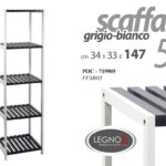 SCAFFALE 5 RIPIANI SALVASPAZIO BAGNO CUCINA PORTA ASCIUGAMANI OGGETTI BIANCO