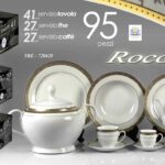 Servizio completo piatti the caffè set buffet elegante porcellana oro ro 95 pz