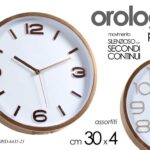OROLOGIO DA PARETE SILENZIOSO CLASSICO MODERNO NUMERI GRANDI COLOR BRONZO 30*4cm
