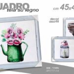 QUADRO STAMPA SU TELA Canvas LEGNO OGGETTI OGGETTISTICA COLOR ASSORT 45*45 cm