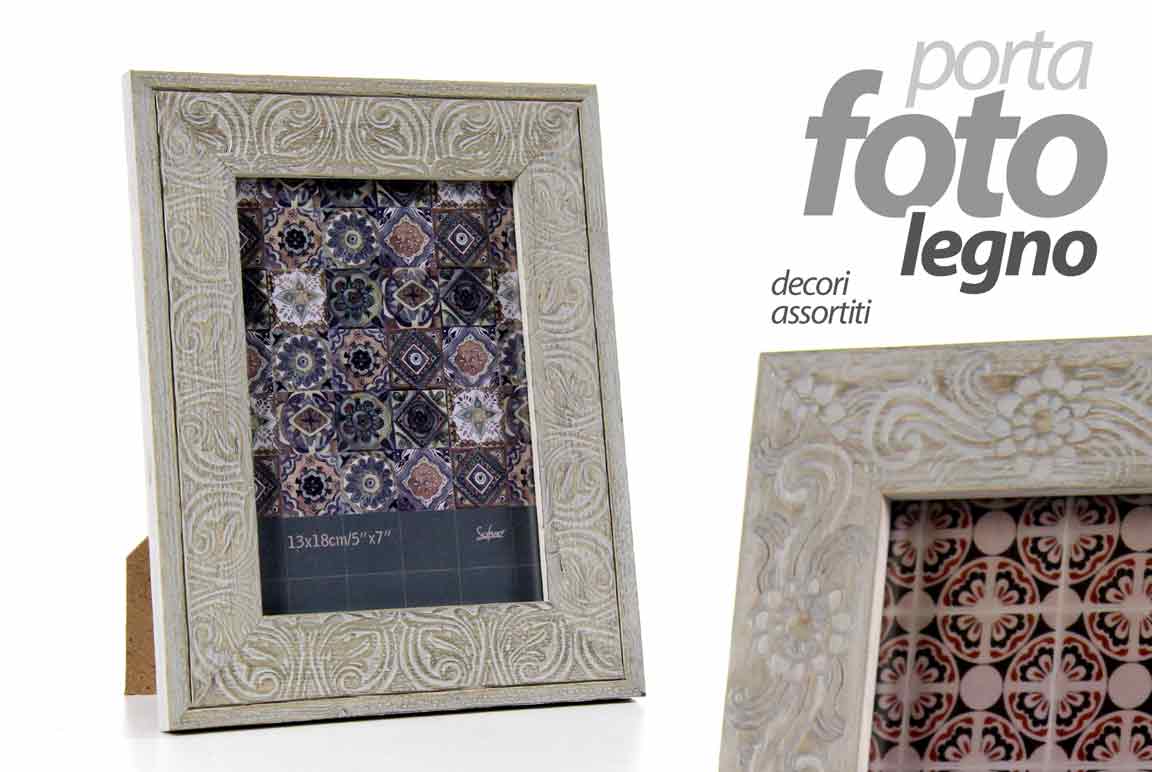 8025569725104 CORNICE PORTAFOTO DA TAVOLO FOTO MODERNO CLASSICO DECO ANTICO MDF ASSORT 15*10 - immagine 1