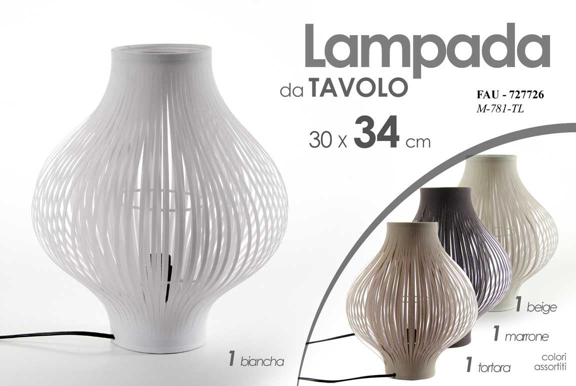 8025569727726 LAMPADA LUMETTO ABAT JOUR DA TAVOLO COMODINO SCRIVANIA TRA CLASSICO MODERNA 34cm - immagine 1