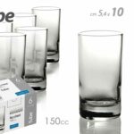 SET 6 BICCHIERI BICCHIERINO FESTE PARTY CHUPITO LIQUORE COGNAC RUM TUBE 150 CC
