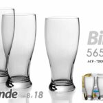 SET 3 BICCHIERI DA BIRRA CHIARA 18 cm VETRO BICCHIERE ALCOLICI BLONDE 565CC