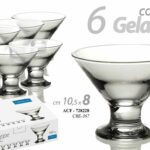6 COPPE GELATO MACEDONIA dessert FRUTTA BICCHIERE COPPA DA TAVOLA 165ML 10,5X8CM