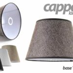 CAPPA Lampada PARALUME LUMETTO IN TESSUTO A BASE TONDA ASSORTITO E27 30*20*21,5
