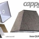 CAPPA Lampada PARALUME LUMETTO TESSUTO BASE QUADRATA ASSORTITO E27 25,5*12,5*21