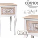COMODINO CAMERA DA LETTO PORTA TELEFONO INGRESSO SALOTTO SHABBY CHIC 68*40*32