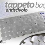 TAPPETO DOCCIA ANTISCIVOLO Vasca RETTANGOLARE BAGNO MODERNO STILE PIETRA 72*36cm