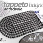TAPPETO DOCCIA ANTISCIVOLO Vasca Tappetino BAGNO MODERNO OVALE PIETRE 67*38
