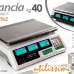 Bilancia elettronica doppia professionale commercio mercato banco robusta 40 kg