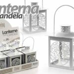 LANTERNA h24 CM PORTACANDELA METALLO ALBERO VITA CASA GIARDINO & MATRIMONIO
