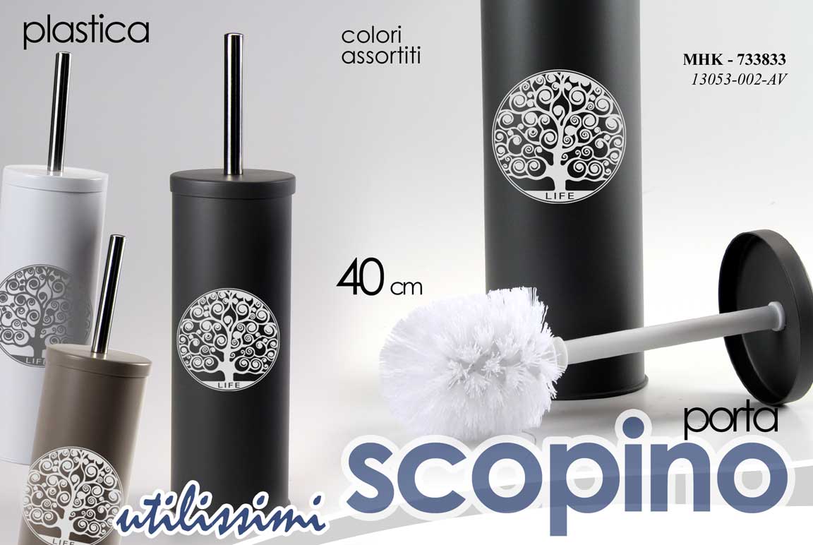8025569733833 Portascopino da bagno Porta Scopino WC Spazzolone Water ALBERO DELLA VITA 40 cm - immagine 1