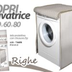 Coprilavatrice COPRI LAVATRICE PROTTETIVO 60*60*80 TELO CERNIERA RIGHE