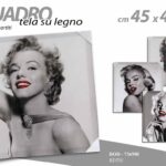 QUADRO PARETE TELA STAMPA SU LEGNO CASA UFFICIO NEGOZIO Dive Hollywood 45*45cm